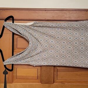 FLP Blue Patterned Sleeveless Shift Dress